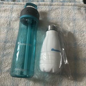 Set of two new water bottles never used
